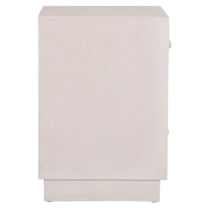 Nightstand Series Santorini Hm18047 Mdf In Off-white Color-3 Drawers 48x38x55.5hcm.