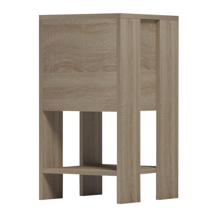 Nightstand Argus Hm18378.01 Melamine In Sonama 30x30x55hcm.