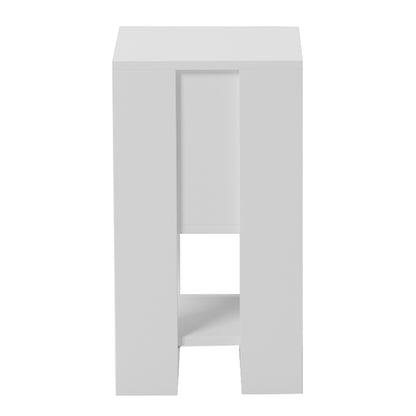 Nightstand Argus Hm18378.02 Melamine In White 30x30x55hcm.