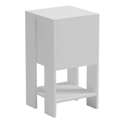 Nightstand Argus Hm18378.02 Melamine In White 30x30x55hcm.