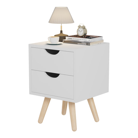 Nightstand Dinkl (White) - 29.7x29.7xH45cm