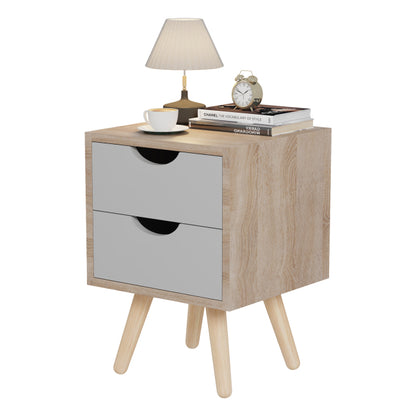 Nightstand Dinkl (Sonama-Grey) - 29.7x29.7xH45cm
