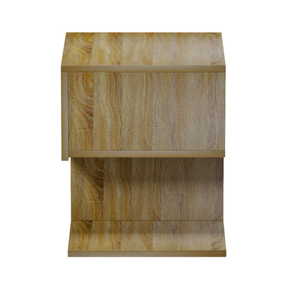 Bedside Nightstand Caspian Hm9071.12 Melamine In Sonama 46.8x33x36.8hcm.