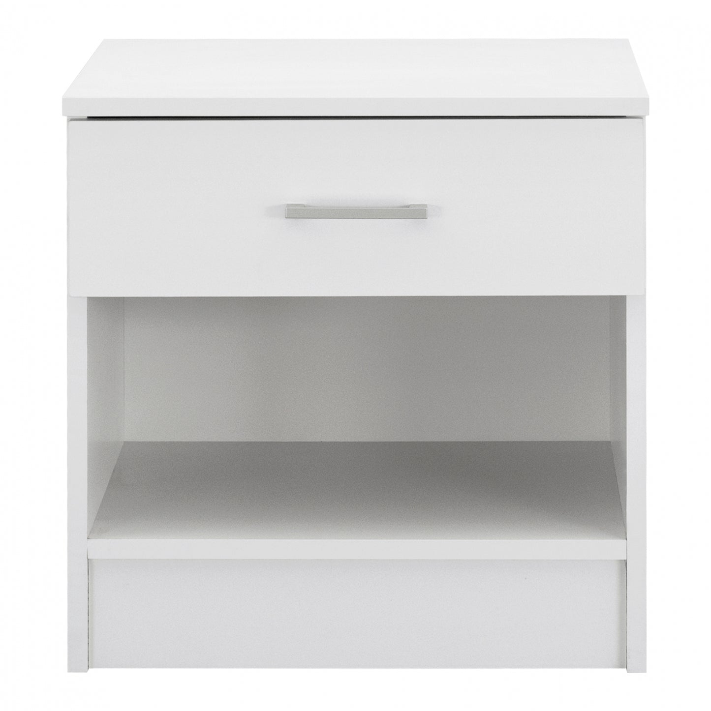 Night Stand With 1 Drawer In White Hm2345.05 45x35,5x47 Cm.