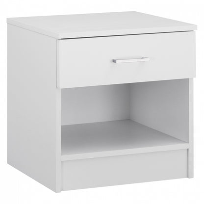 Night Stand With 1 Drawer In White Hm2345.05 45x35,5x47 Cm.