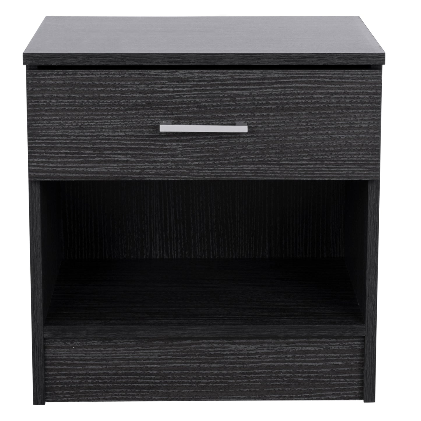 Bedside Table With 1 Drawer Zebrano 45x35.5x47cm Hm2345.02