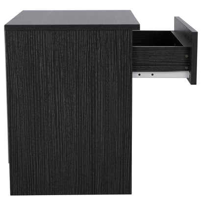 Bedside Table With 1 Drawer Zebrano 45x35.5x47cm Hm2345.02