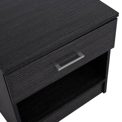 Bedside Table With 1 Drawer Zebrano 45x35.5x47cm Hm2345.02
