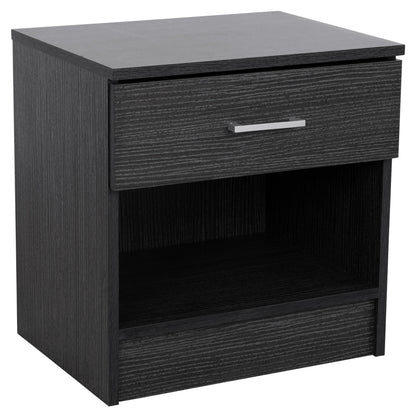 Bedside Table With 1 Drawer Zebrano 45x35.5x47cm Hm2345.02