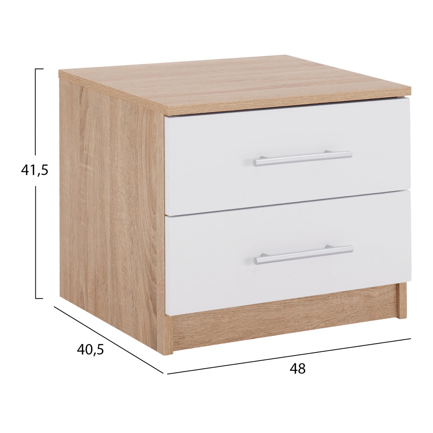Nightstand 48x40x41cm (White)