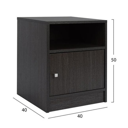 Bedside Table Melamine Hm2205.01 Zebrano 40x40x50