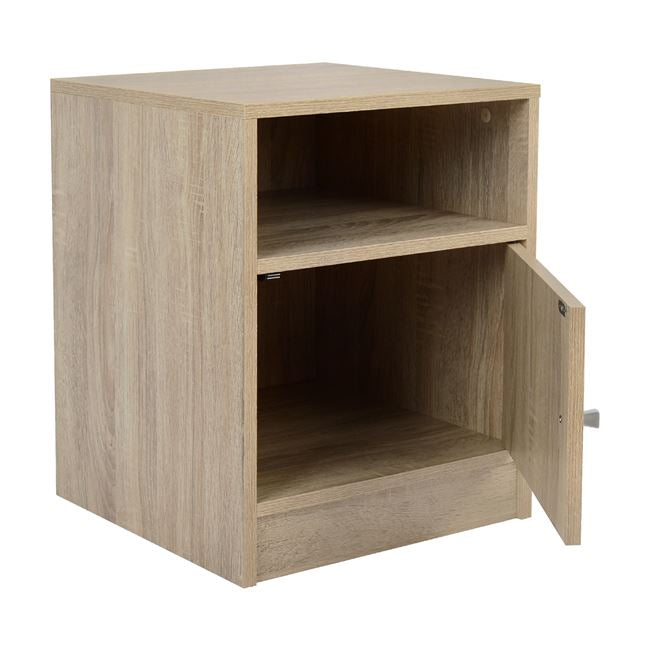 Bedside Table Melamine Hm2205.02 Sonama 40x40x50