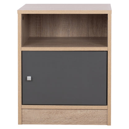 Nightstand Melamine Malory Sonoma-grey 40x40x50hcm.hm2205.04