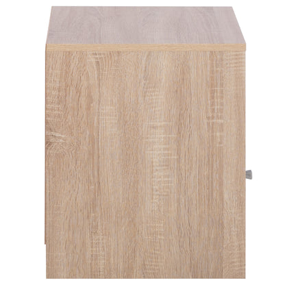Nightstand Melamine Malory Sonoma-grey 40x40x50hcm.hm2205.04