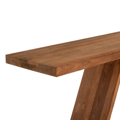 Console Hm9555 Made Of Teak Wood In Natural Color 220x50x90hcm.