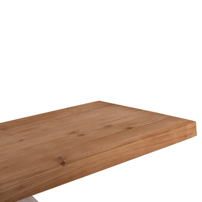 Console Series Santorini Hm18043 Fir Wood Tabletop-mdf Base In Off-white 120x38x83hcm.