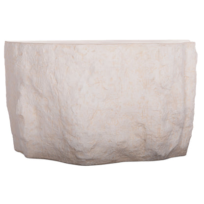 Console Rock Interon Hm18152.02 Fiber Cement In White--120x50x71hcm.cm.