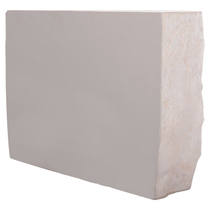Console Rock Interon Hm18152.02 Fiber Cement In White--120x50x71hcm.cm.