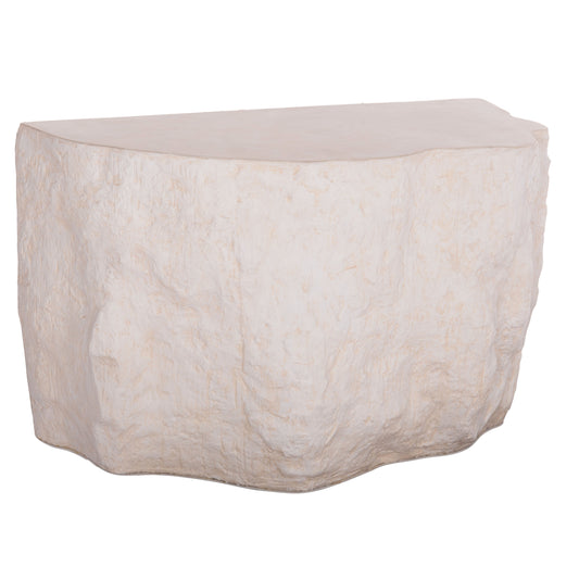 Console Rock Interon Hm18152.02 Fiber Cement In White--120x50x71hcm.cm.