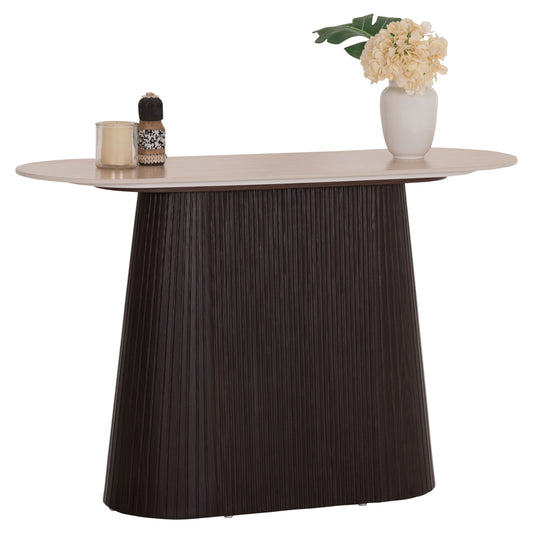 Console Cater Hm18323 Ceramic Top With Travertine Stone Look--mdf Base 120x40x78hcm.