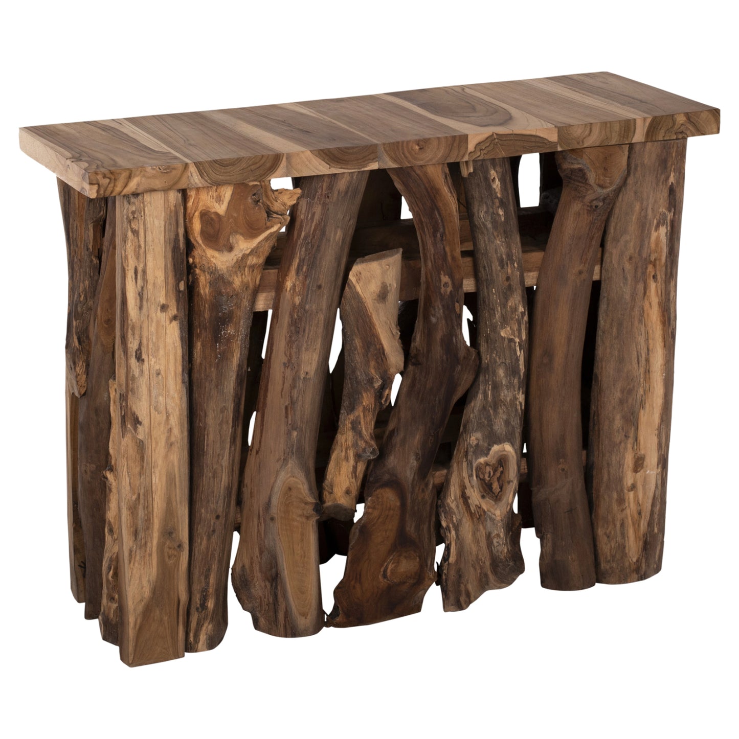 Console Fb99336 Solid Teak Natural 100x35x75h