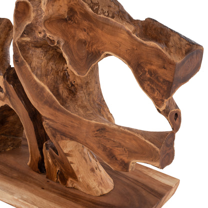 Console Hm9357 Solid Teak Natural 150x40x80h