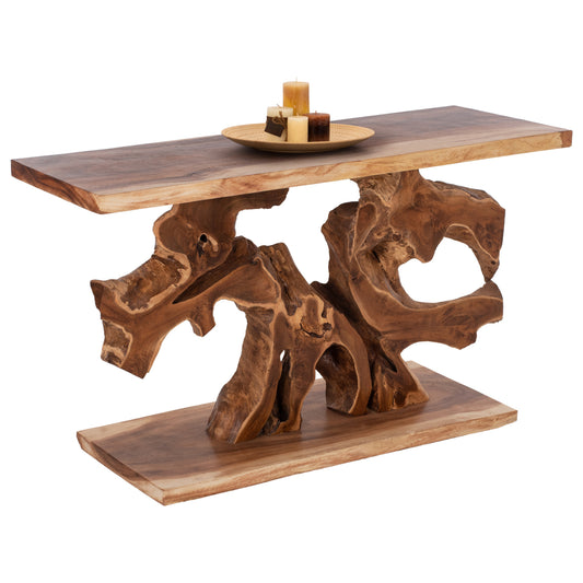 Console Hm9357 Solid Teak Natural 150x40x80h