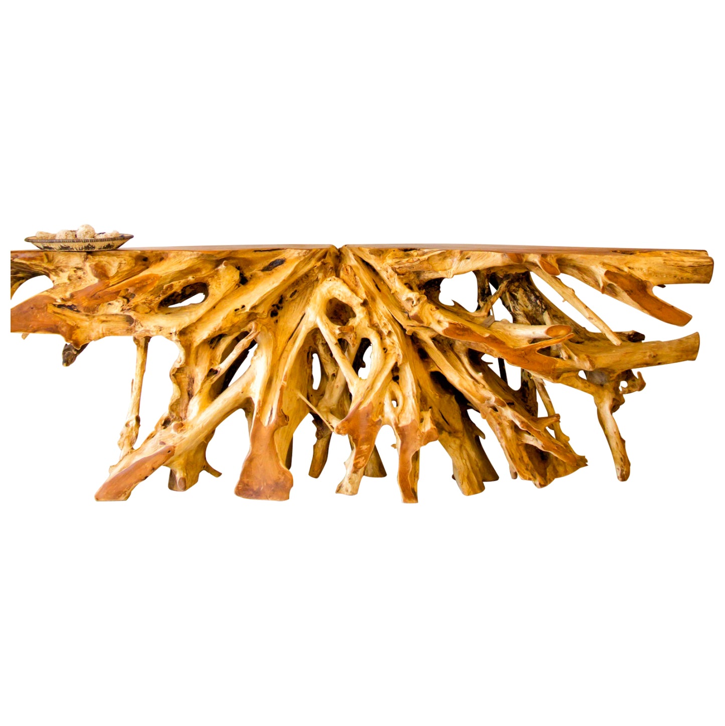 Console Hm9369 Solid Teak Wood Natural 120Χ40Χ70h