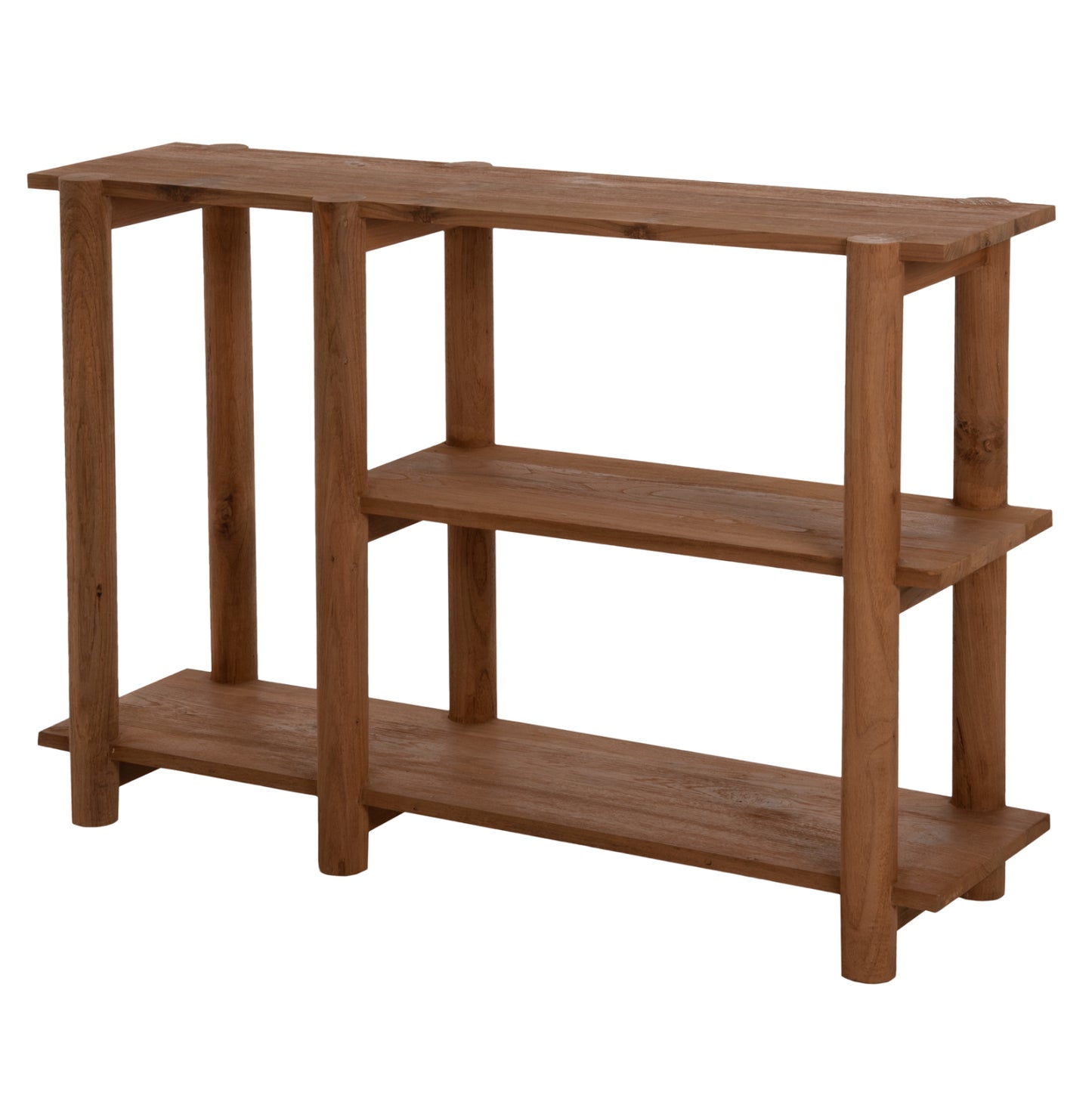 Console Kutai Hm9638 Recycled Teak Wood In Natural Rustic Color 120x35x80hcm.