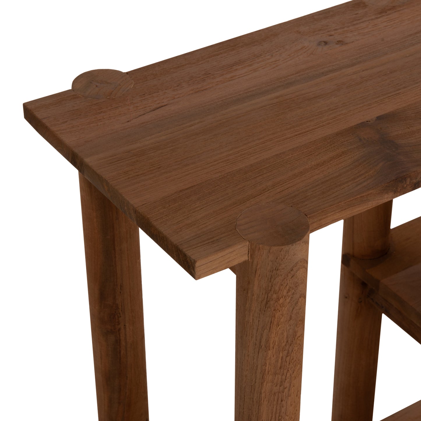Console Kutai Hm9638 Recycled Teak Wood In Natural Rustic Color 120x35x80hcm.