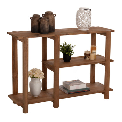 Console Kutai Hm9638 Recycled Teak Wood In Natural Rustic Color 120x35x80hcm.
