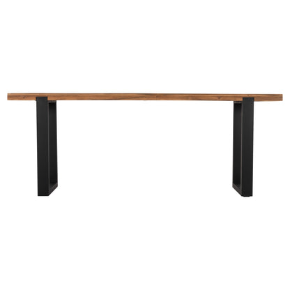 Console Shire Hm9800 Recycled Teak Wood-black Metal Legs 240x50x90hcm.