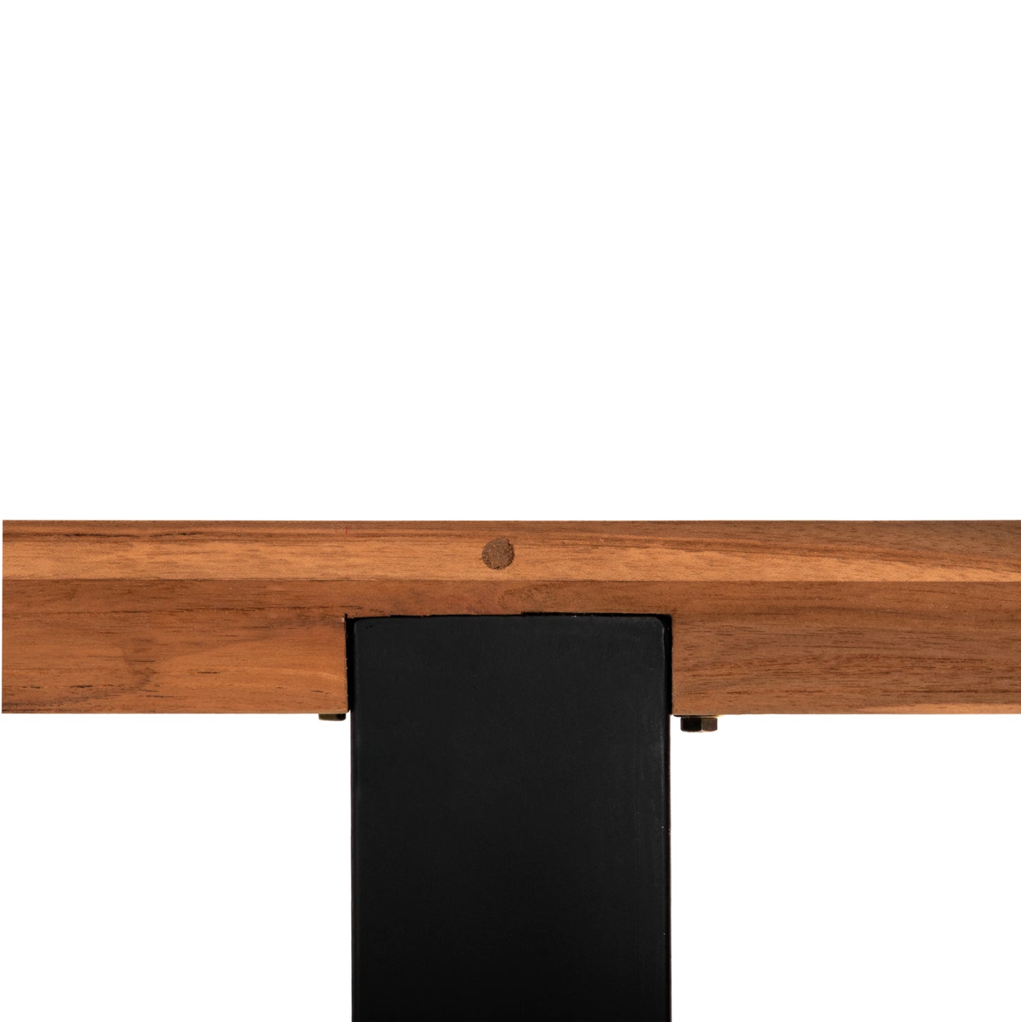 Console Shire Hm9800 Recycled Teak Wood-black Metal Legs 240x50x90hcm.