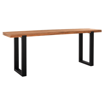Console Shire Hm9800 Recycled Teak Wood-black Metal Legs 240x50x90hcm.