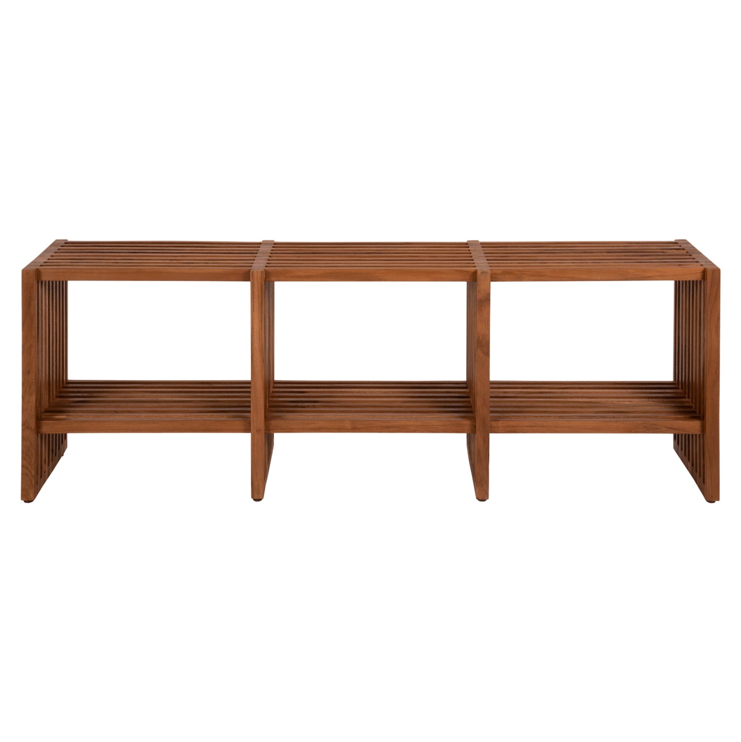 Console Nya Hm9831 Solid Teak Wood In Natural Color 130x29,5x46h Cm.