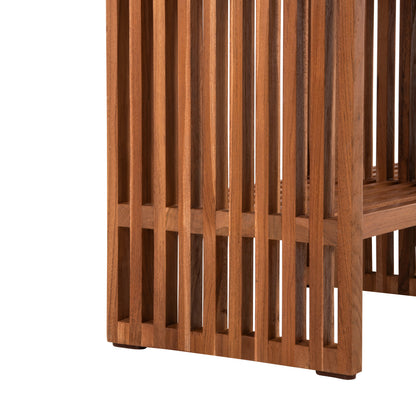 Console Nya Hm9831 Solid Teak Wood In Natural Color 130x29,5x46h Cm.
