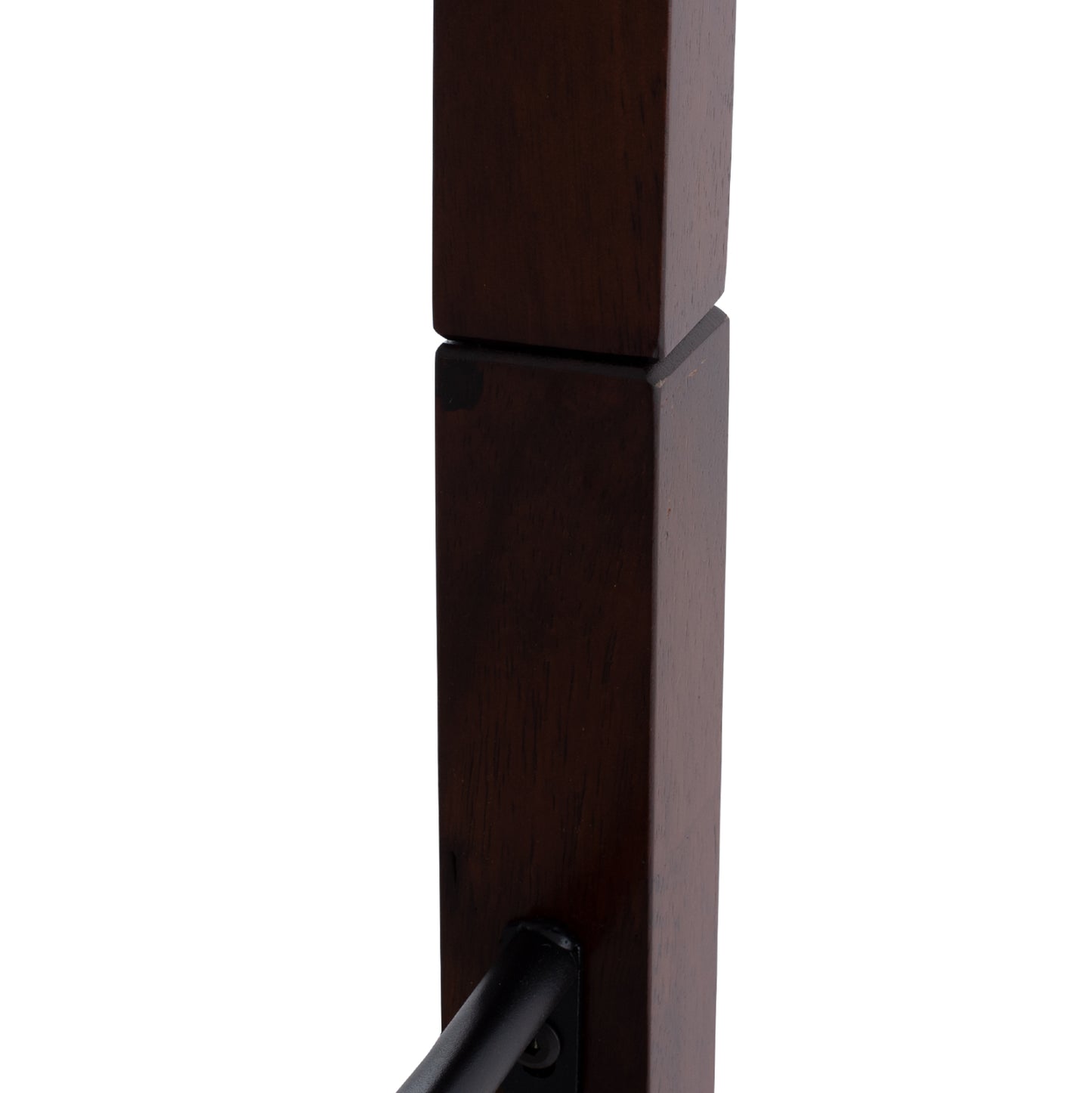 Bunk-bed Black Metal-walnut Color Wood Hm645 90x190cm