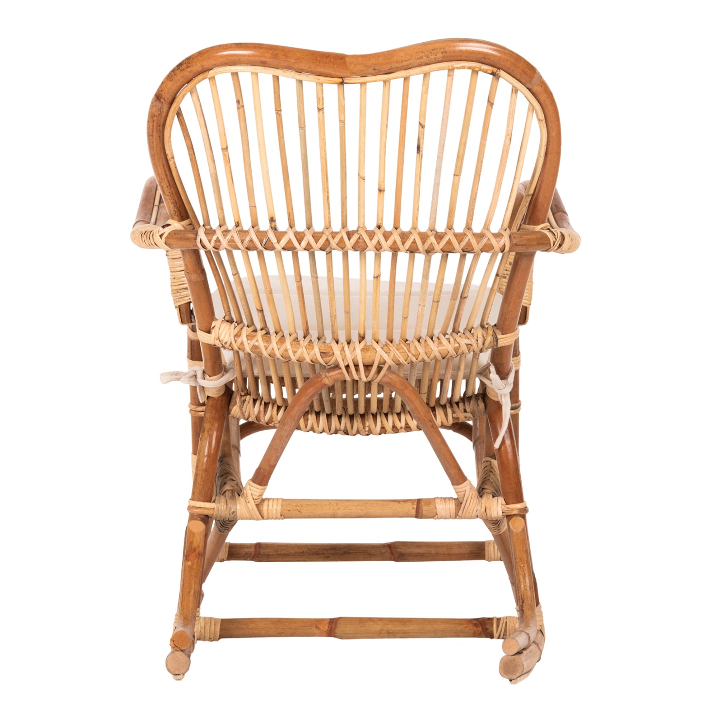 Rocking Rattan Armchair Santa Fe Hm9343 With Seat Cushion 60x103x90Ηcm.