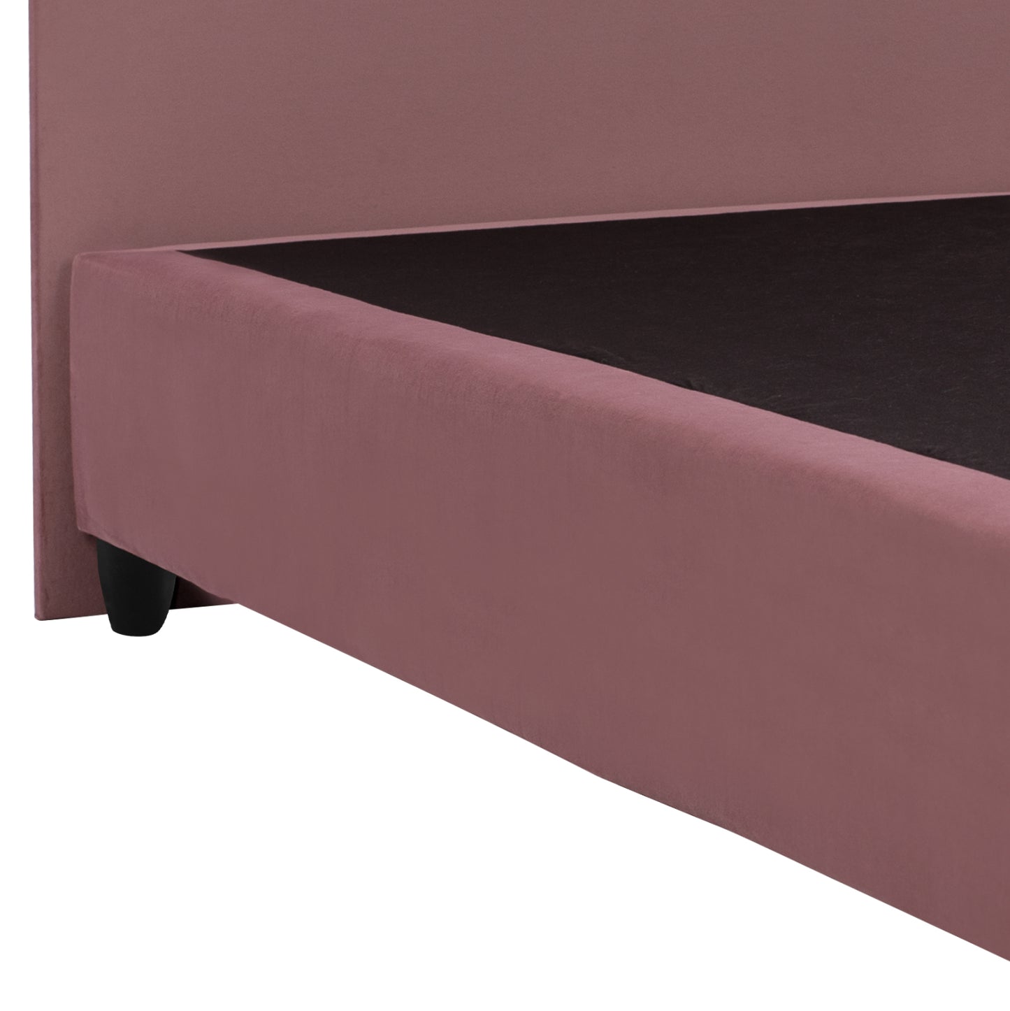 Hm638.12 Malena Bed, Dusty Pink Velvet, 150x200cm