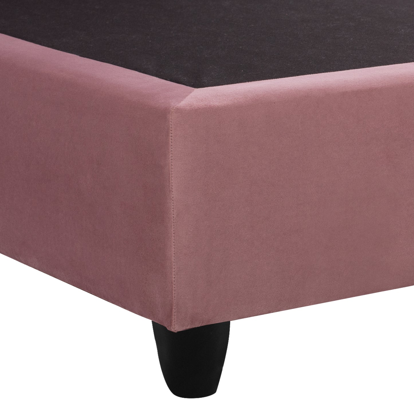 Hm638.12 Malena Bed, Dusty Pink Velvet, 150x200cm