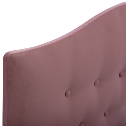 Hm647.12 Bed Malena, Dusty Pink Velvet, 120x200cm
