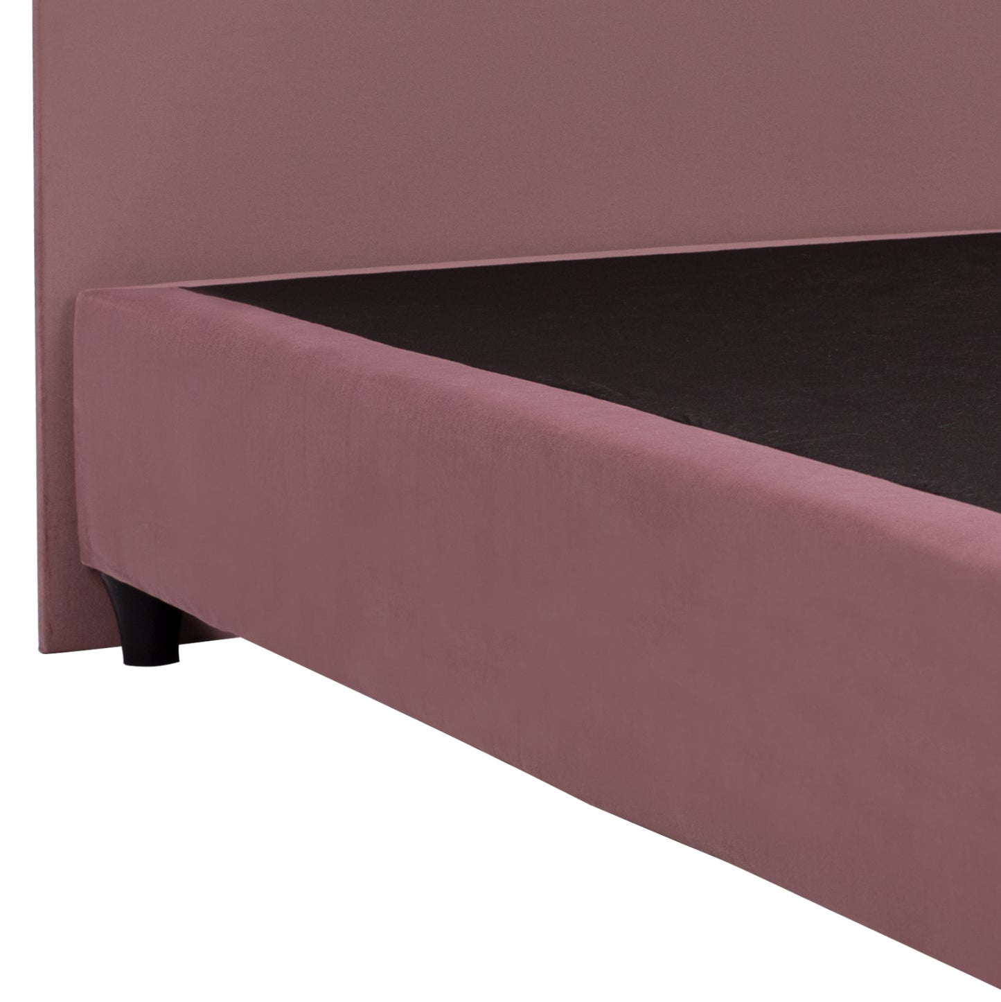 Hm651.12 Bed Malena, Dusty Pink Velvet, 90x200