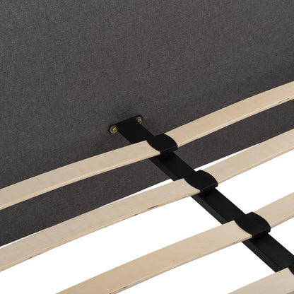 Bed Maylin Hm598.10 Grey Fabric & Dark Grey Rail For Mattress 120x200cm.
