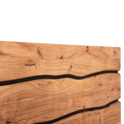 Bed Alicia Hm8359.11,metal And Solid Acacia Wood,160Χ200