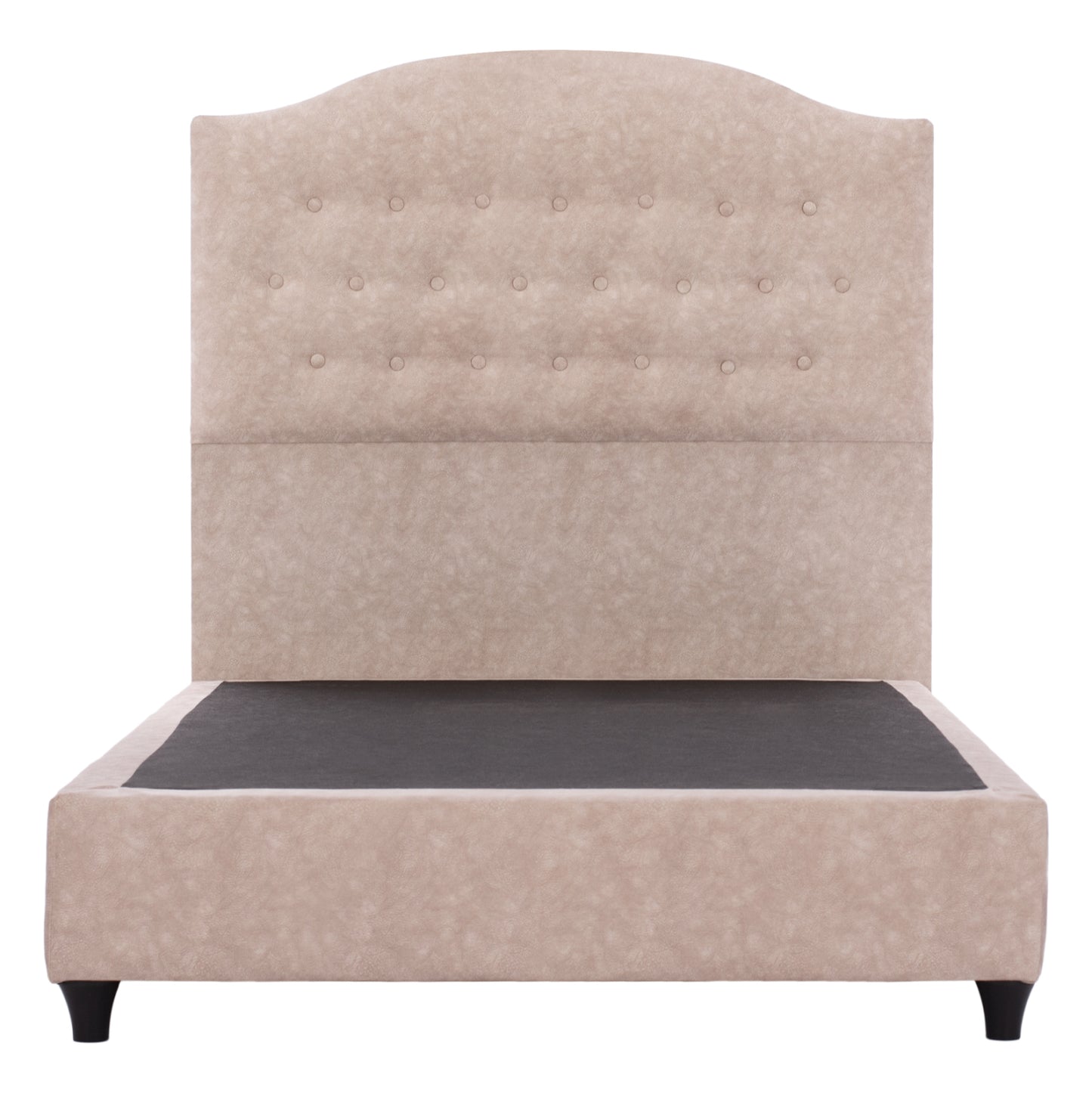 Hm647.22 Bed Malena, Beige Nubuck-type Fabric, 120x200