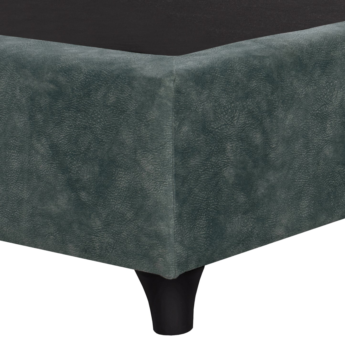 Hm651.27 Bed Malena, Nubuck-type Green Fabric, 90x200