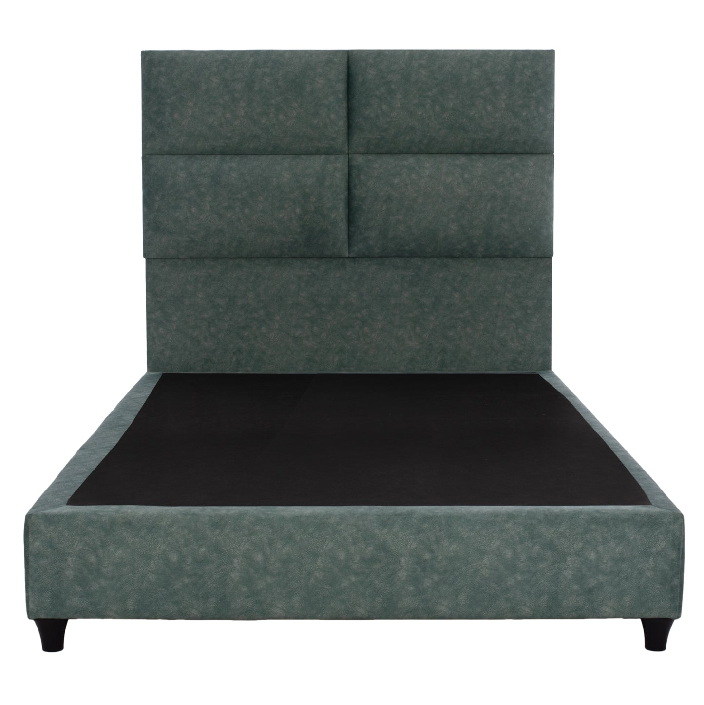 Bed Milo Hm646.27, Green Nubuck-type Fabric, 120x200cm