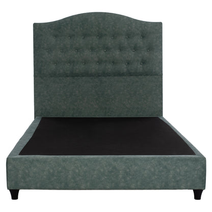 Bed Malena Hm647.27, Green Nubuck-type Fabric, 120x200cm