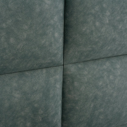 Bed Milo Hm652.27, Green Nubuck-type Fabric, 90x200cm