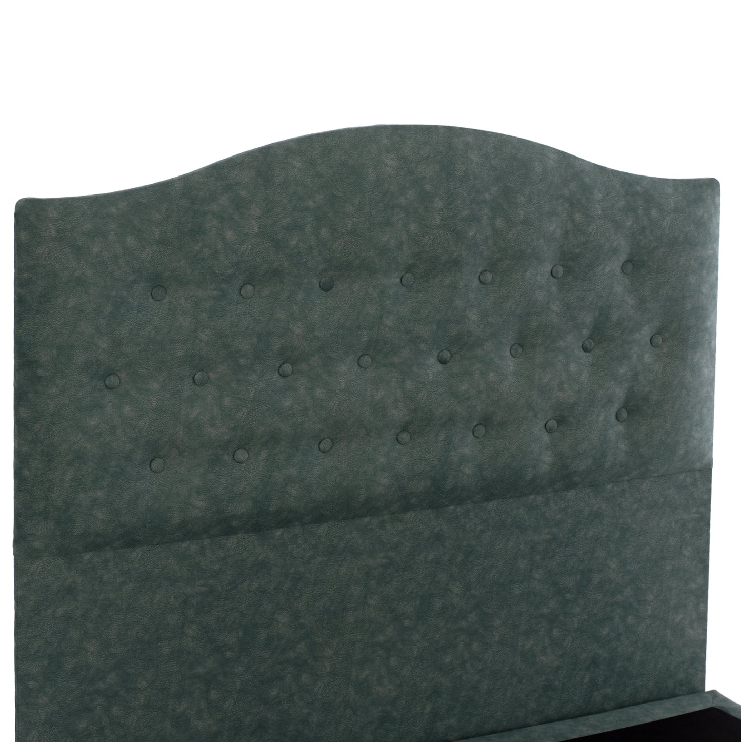 Bed Malena Hm647.27, Green Nubuck-type Fabric, 120x200cm